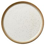 BITZ Tabak, pasta tabağı, taş tatlı tabağı, 21 cm çap, krem/krem