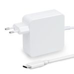 BIUBOTY MacBook Pro 13 inç (2016 2017 2018 2019 2020) MacBook Air için 65W USB-C güç adaptörü şarj cihazı (2018 sonu 2019 2020) iPad Pro 11/12,9 inç (2018 2020) 61 W 45W 30W 18W USB-C şarj cihazı ile uyumludur