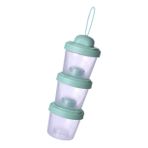 BIUDECO 1 Bilgisayar Süt Tozu Kutusu Depolama Tankı Bebek Maması Tozu Tahıl Dağıtıcıları Bebek Abur Cubur Kabı Seyahat Formülü Dağıtıcı Formül Kabı Çocuk Dökülme Önleyici Dudak Parlatıcısı