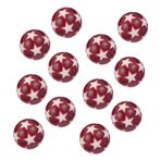 BIUDECO 12 Adet Futbol Makinesi Futbol Mini Köpük Futbol Hokey Langırt Oyunları Masa Futbolu Oyunu Masa Futbolu Değiştirme Küçük Salon Futbolu Oyuncak Plastik Oyun Topu Bulmaca Çocuk