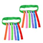 BIUDECO 2 Adet Açık Hava Oyun Seti Yapışkan Yakalama Oyunu Eğitici Oyuncaklar Oyunları Sahne 3 Ayaklı Yarış Renk Yakalama Geri Sayımı Dış Oyuncak Çocuk Bulmaca Kuyruk