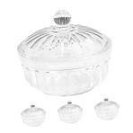BIUDECO 4pcs Akrilik Şeker Kavanoz Şeffaf Plastik Snack Kurabiye Kasesi Kaplamalı Dekoratif Meyve Salatası Servis Servis Bulaşık Atıştırmalık Konteyner