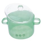 BIUDECO Ocak Üstü İçin Şeffaf Cam Güveç Tenceresi Yüksek Borosilikat Cam Isıya Dayanıklı Cam Kapaklı Pişirme Tenceresi Erişte, Ramen, Süt, Sebzeler İçin 1500ml