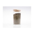 Bivium Bambu Kapaklı Hava Geçirmez Cam Kavanoz, Saklama Kabı, Makarna, Kuruyemiş, Bakliyat, Erzak Kavanozu (1 Adet, 1200 ml)
