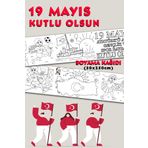 BiWini 19 Mayıs Atatürk'ü Anma Gençlik ve Spor Bayramı Temalı Dev Boyama Kağıdı 2,5 Metre