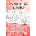 BiWini Jumbo Anne Sevgisi Dev Boyama Kağıdı 60cm x 250 cm