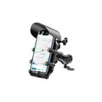 Bix BMPH05 Güneş ve Yağmur Korumalı Ayna Bağlantılı Güneşlik Başlıklı Motosiklet Bisiklet Telefon Tutucu