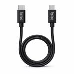 Bix BX-UC02C 1.2 mt Siyah 60W Type-C to Type-C Hızlı Şarj ve Data Kablosu