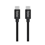 Bix BX-UC02C 1.2 mt Siyah 60W Type-C to Type-C Hızlı Şarj ve Data Kablosu