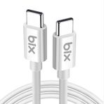 Bix BX-UC02C 1 mt Beyaz 60W Type-C to Type-C Hızlı Şarj ve Data Kablosu