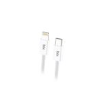 Bix BX03CL 1 mt Beyaz 27W Type-C to Lightning iPhone Örgülü Data ve Şarj Kablosu