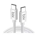 Bix BX101CW 5A 60 Watt Type-C Beyaz Şarj Kablosu