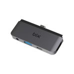 Bix BX16HB 3.5 mm Type-C USB Aux HDMI 4K PD Dönüştürücü Hub