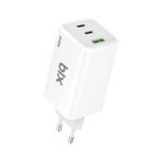 Bix BX3P101G 100 Watt Beyaz Gan Üçlü Portlu Pd Pps Destekli Usb-C Usb-A Hızlı Şarj Laptop Adaptörü