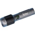 Bix BX5101FL 2300 Lümen 60W Led El Feneri Teleskopik Zoom Metal Gövdeli Şarj Edilebilir 850 Metre Uzun Menzilli Flashlight - Gri