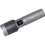 Bix BX5141FL 1450 Lümen 30W Led El Feneri Teleskopik Zoom Sos Modlu Metal Gövdeli Şarj Edilebilir Uzun Menzilli Flashlight - Metalik