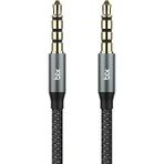 Bix Bxau3c Hi-Fi 3.5Mm Örgülü Aux Ses Kablosu 24K Altın Kaplama, Araç Ses Sistemi, Tv, Hoparlör, Kulaklık, Dayanıklı Esnek Ses Kablosu 1.5 Me