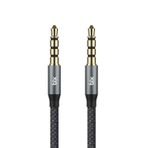 Bix BXAU3C Hi-Fi 3.5mm Örgülü Aux Ses Kablosu 24K Altın Kaplama, Araç Ses Sistemi, TV, Hoparlör, Kulaklık, Dayanıklı ve Esnek Ses Kablosu 1.5 Metre