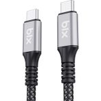 Bix BXCC242 USB4 Thunderbolt 3/4 Uyumlu USB-C IF Sertifikalı 240W 40Gbps 8K 60Hz UHD Hızlı Şarj, Data ve Görüntü Aktarım Kablosu 1 Metre