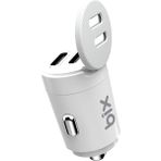 Bix BXCC65C 65W Çift Portlu Type-C Araç Şarj Aleti Apple iPhone & Android & Notebook Mini Araç Içi Şarj Cihazı - Beyaz