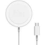 Bix BXMG15 15W Manyetik Kablosuz Şarj Cihazı Beyaz iPhone 12/13/14/15 Serisi ile uyumlu