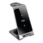 Bix Bxmw3 15W 3İn1 Ultra İnce Manyetik Kablosuz Şarj Aleti - 3 Ü 1 Arada İphone Apple Watch Airpods Uyumlu