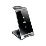 Bix BXMW3 15W 3’ü 1 Arada iPhone Apple Watch AirPods Uyumlu Ultra İnce Manyetik Kablosuz Şarj İstasyonu