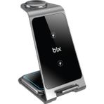 Bix Bxmw3 15W 3’ü 1 Arada iPhone Apple Watch Tws Kulaklık Uyumlu Ultra Ince Manyetik Kablosuz Şarj Istasyonu - Siyah