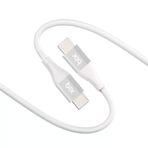 Bix BXSC1CC 60 Watt Beyaz 1.2 mt Type-C Silikon Şarj ve Data Kablosu