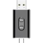 Bix CB02 2.4G/5G WiFi CarPlay Android Auto Kabloludan Kablosuza Çevirici USB-A USB-C Çift Uçlu Hibrit Adaptör
