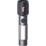 Bix Flashlight BX2153FL 7W Led, Max. 330 Lümen Parlaklık ve 325 Metreye Kadar Menzilli 2000MAH Şarj Edilebilir Manyetik Cob LED Gövdeli Kompakt El Feneri - Metalik