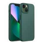 Bix iPhone 14 Plus / 15 Plus Silikon Kılıf MagSafe Uyumlu Güçlü Koruma Darbe Emici Biber Yeşili