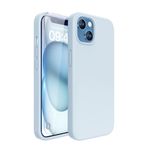 Bix iPhone 14 Plus / 15 Plus Silikon Kılıf MagSafe Uyumlu Güçlü Koruma Darbe Emici Gök Mavisi