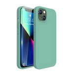 Bix iPhone 14 Plus / 15 Plus Silikon Kılıf MagSafe Uyumlu Güçlü Koruma Darbe Emici Nane Yeşili