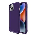 Bix iPhone 14 Plus / 15 Plus Vortex Magsafe Stand Özellikli 3X Korumalı Mikro Fiber İç Yüzey Koyu Mor Kılıf