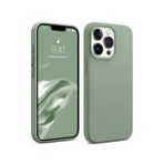 Bix iPhone 14 Pro Max Silikon Kılıf MagSafe Uyumlu Güçlü Koruma Darbe Emici Kaktüs Yeşili