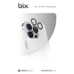 Bix iPhone 15 / 15 Pro Max Safir 3D 9H Premium Naturel Titanyum Lens Koruyucu