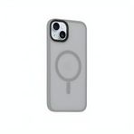 Bix iPhone 16 MagSafe Uyumlu Kılıf Tam Koruma Manyetik Darbe Emici Gri