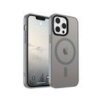 Bix iPhone 16 Pro Max MagSafe Uyumlu Kılıf Tam Koruma Manyetik Darbe Emici Gri