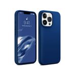 Bix iPhone 16 Pro Max Silikon Kılıf MagSafe Uyumlu Güçlü Koruma Darbe Emici Evren Mavisi