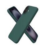Bix iPhone 16 Silikon Kılıf MagSafe Uyumlu Güçlü Koruma Darbe Emici Biber Yeşili