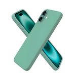 Bix iPhone 16 Silikon Kılıf MagSafe Uyumlu Güçlü Koruma Darbe Emici Nane Yeşili