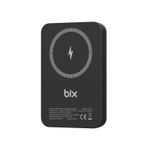 Bix PB112 Siyah 10000 mAh 15W Manyetik Kablosuz ve 20W USB-C Hızlı Şarj Destekli Magsafe QI Uyumlu Mini Powerbank