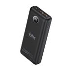 Bix PB201 Siyah 20000 mAh 22.5W 3 Çıkışlı USB QC 4.0 Type-C PD LCD Göstergeli Powerbank