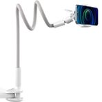 Bix SAIJI IVY-95 Akrobat Esnek Telefon Tutucu, Esnek Deri Sarmalı Kol Cep Telefonu Montaj Standı, 360° Ayarlanabilir Kelepçe Klipsli, Tüm 4-7” iPhone, Samsung ve Tüm Cep Telefonlarıyla Uyumlu Gri