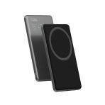 Bix Tpb14 5000Mah 15W Kablosuz Hızlı Şarj Destekli 20W Usb-C Pd 3.0 Manyetik Ultra Slim Metal Gövdeli Powerbank Koyu Gri