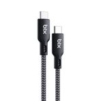 Bix Type-C to Type-C 240W 480 Mbps USB-IF Sertifikalı Hi Speed Örgülü 1.8 mt Şarj ve Data Kablosu