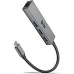 Bix Type-C USB 3.0 GB Ethernet 3 Portlu Çoklayıcı Hub