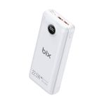 Bix Üç Portlu 20.000 mAh 22.5 W Hızlı Şarj 4.0 PD Giriş/Çıkışlı Led Göstergeli Beyaz Powerbank