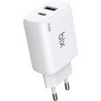 Bix ZH-2U41T 25 W PD Çift Portlu Beyaz Hızlı Şarj Adaptörü